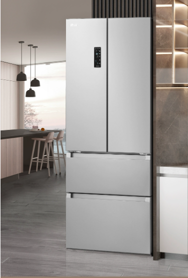 LG新品439L法式多门冰箱变温保鲜超薄嵌入制冰家用电冰箱