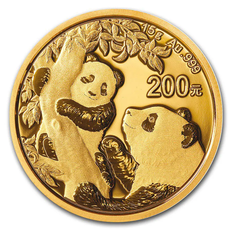 15 克中国熊猫金币