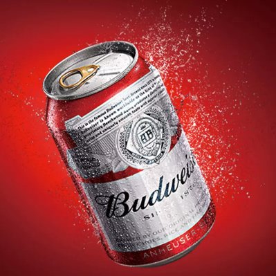 Budweiser/百威啤酒小麦醇正拉罐整箱铝罐装330ml*24