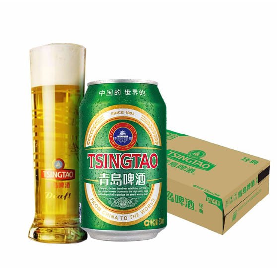 青岛啤酒(TSINGTAO)经典10度 330ml*24罐